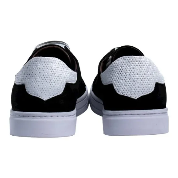 Handcrafted Women’s Black Nubuck Leather Sneakers | Mommy & Me - Picture 10 of 15